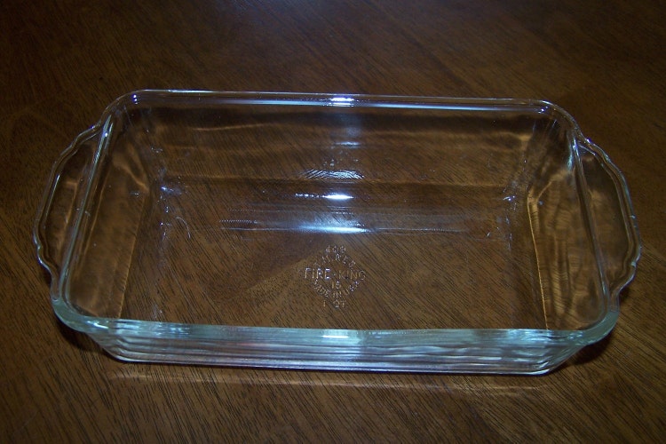 Fire King Clear Glass Bread/Loaf/Dish/ Pan/One Quart by WVpickin