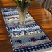 Blue and White Quilted Table Runner - England Swings