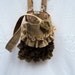 Burlap Purse Burlap Bag Ruffled Tote Bag