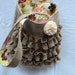 Burlap Purse Ruffled Tote Burlap Bag