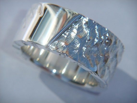 Items similar to Chunky Silver Ring Handmade silver Rings ...