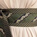 Green Roses - Recycled Silk Tie Obi Wrap Corset Belt