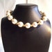 Bridal Pearl Necklace, Wedding Necklace, Bridal Necklace, Fashion Necklace, Pearl & Antique Gold Beaded Necklace