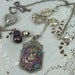 MARINES HONOR Sterling Silver Watch Fob Vintage Assemblage Antique Patriotic Necklace