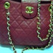 Exquisite Authentic Vintage Chanel Quilted Red Leather Double Strap Handbag