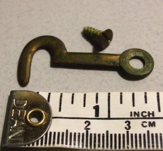 Hardware Brass Latch Hook Architectural Salvage