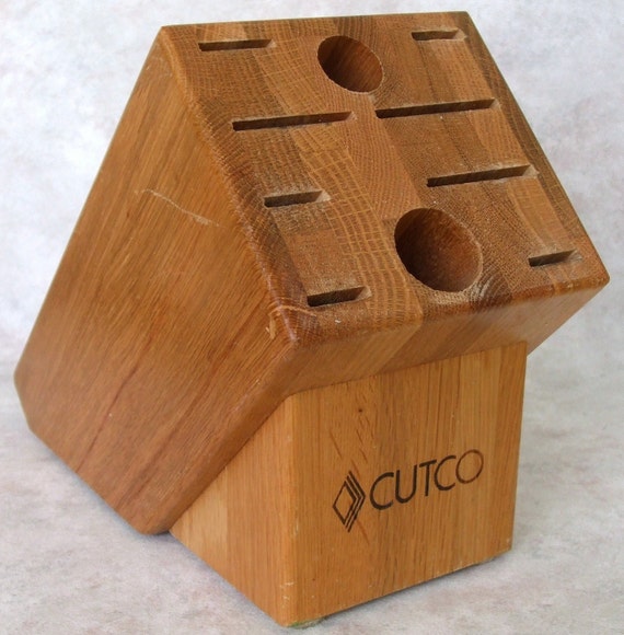 Cutco Oak Wood 10-Slot Knife Block no. 1741