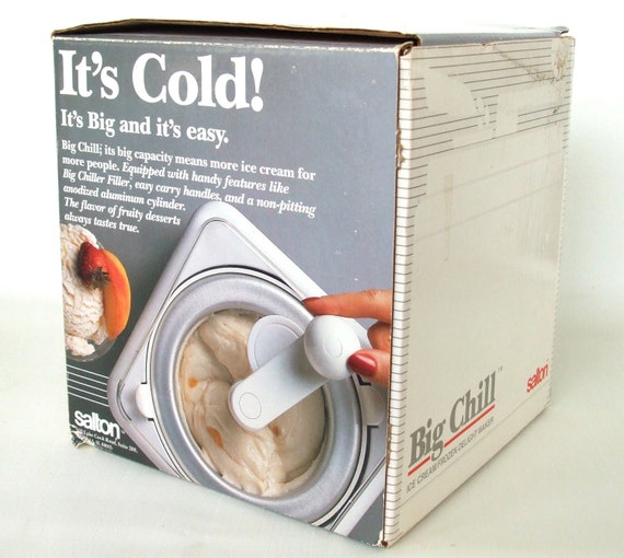 Salton Big Chill Ice Cream Maker Hand Crank Freezer Bowl