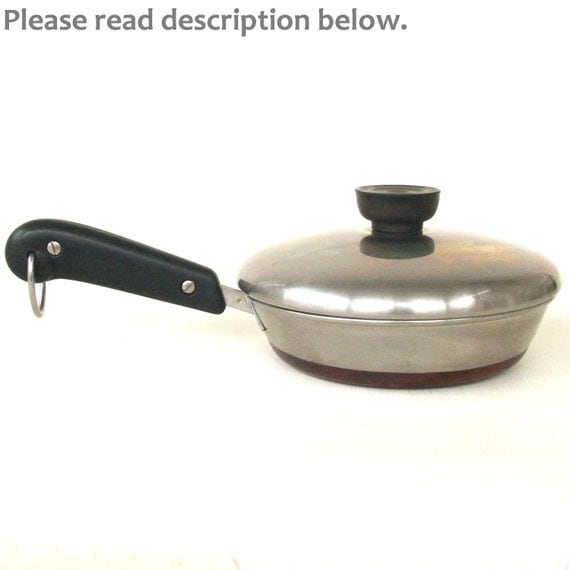 Small Revere Ware Frying Pan Copper Clad Stainless Steel