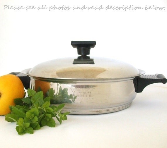 Vintage Rena Ware Skillet Waterless Cookware