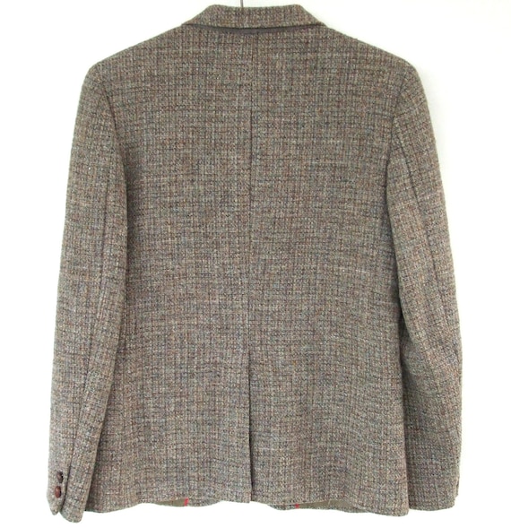 Classic Harris Tweed Blazer Women Boyfriend Jacket Medium 10