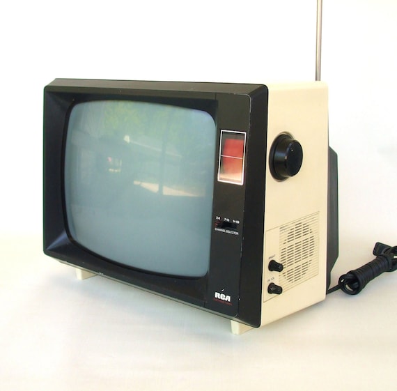 Vintage 1980s RCA Television portable TV by LaurasLastDitch