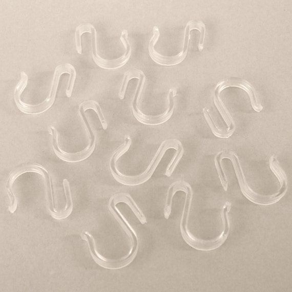 Vintage Punch Bowl S Hooks Clear Plastic