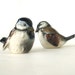 Goebel Sparrow Bird Figurines West Germany C74 Ceramic