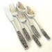 Cosmos 1968 Stainless Flatware 5 Piece Place Setting Roses Japan silverware CSM5