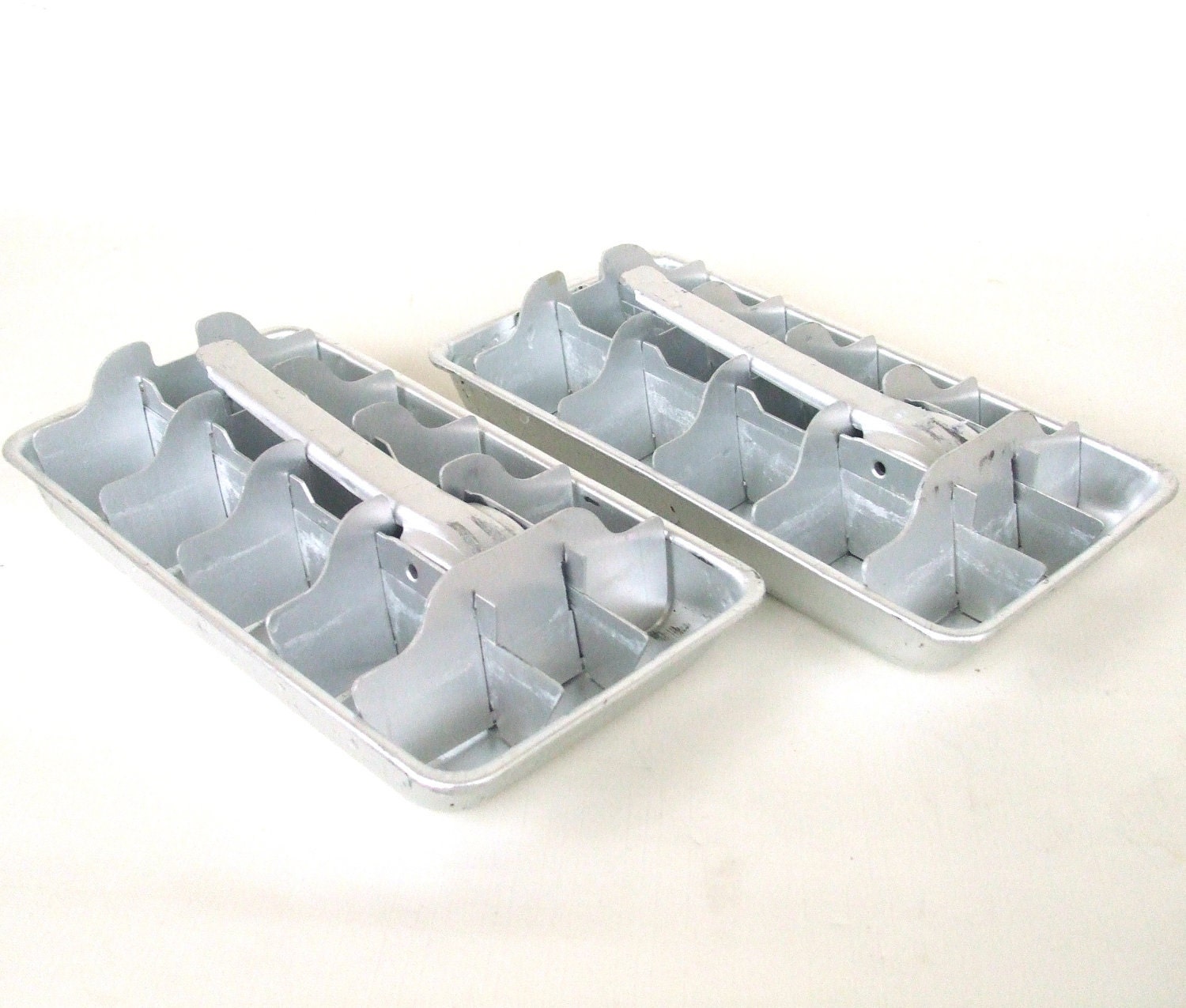 2 Aluminum Ice Cube Trays Small BPAfree