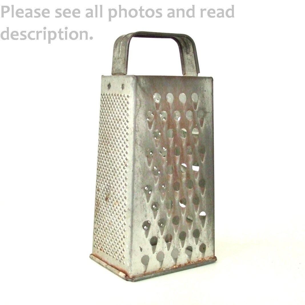 Vintage Cheese Grater 4 Sided Box Type