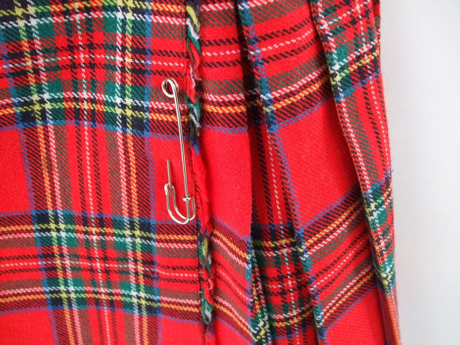 Red Tartan Plaid Kilt Child Girl Boy 22 23