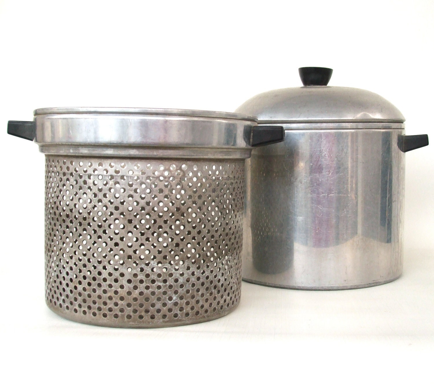 Vintage Aluminum Cooking Pot Deep Fryer Lobster Steamer 8