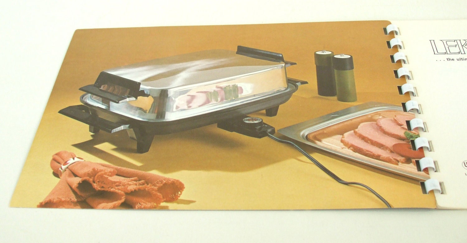 Lektro Maid Electric Skillet Instruction Manual Recipe Booklet
