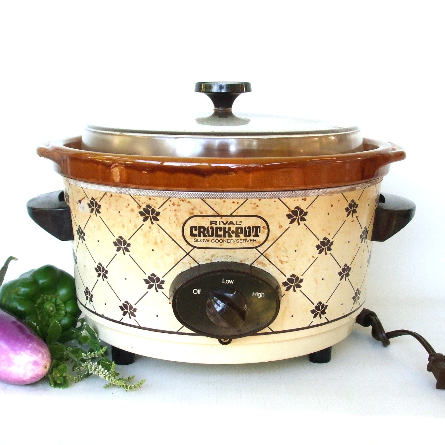 Vintage Rival Crockpot Large 5 Qt 3350 2