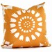 SALE Duralee Yellow Sunflower Decorative Pillow Cover 18x18, 20x20 or 22x22, Accent Pillow, Throw Pillow