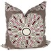 SALE Duralee Plum and Lilac Bloom Decorative Pillow Cover 12x24 lumbar pillow