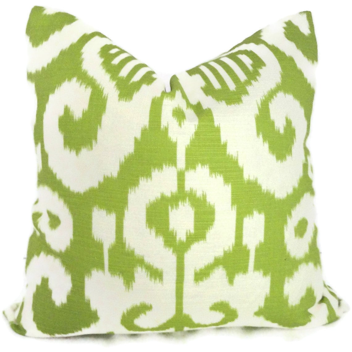 ON SALE. Duralee Spring Green Ikat Decorative Pillow Cover