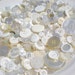 Vintage Button Bulk Lot 600 Cream White Mix