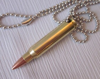 Real .223 Bullet Necklace with 24 Inch Chain