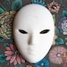 Small Bisque Ceramic Mask - for altered arts mixed media projects