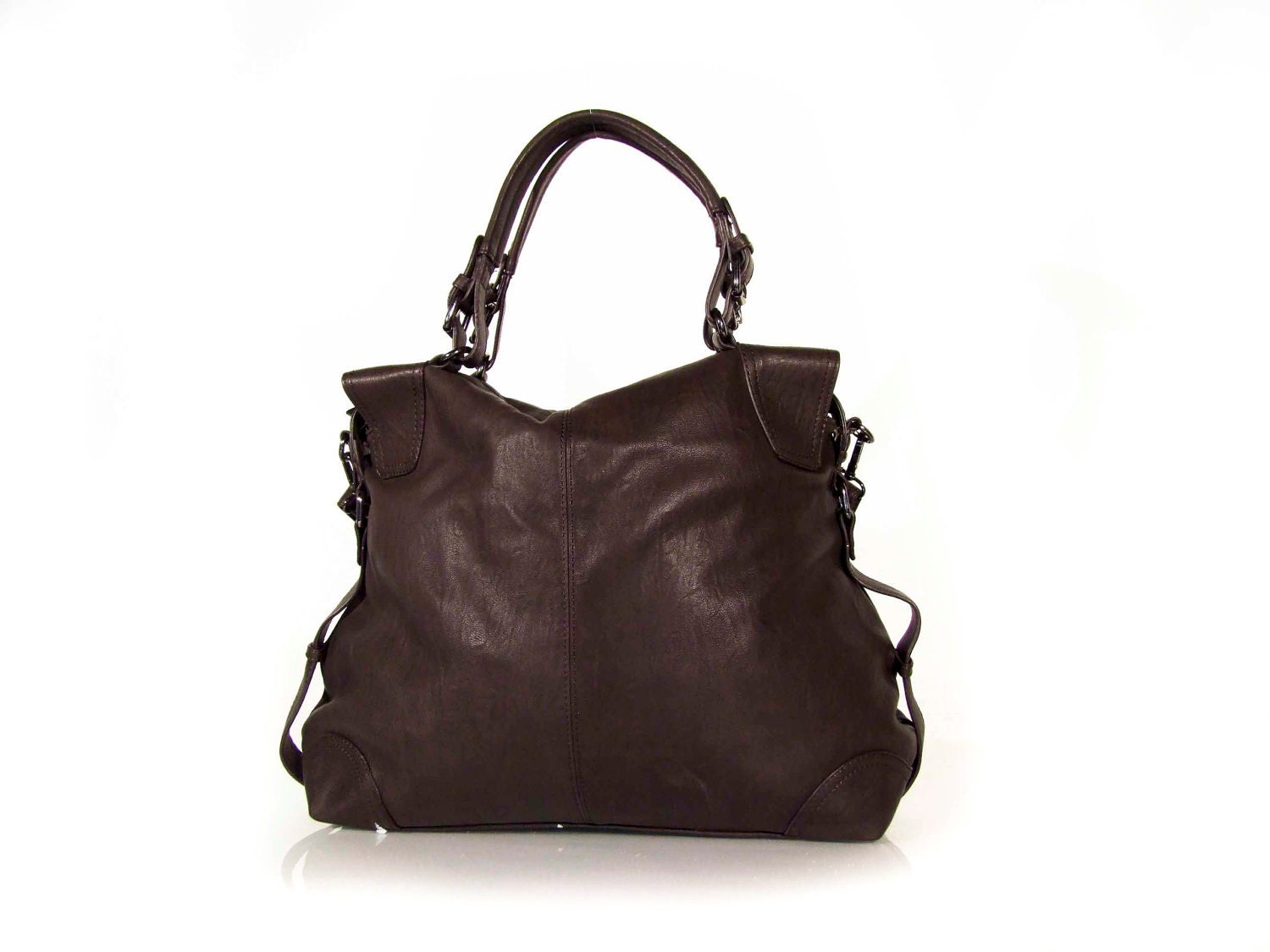 vegan leather handbag purse cofee . the by VeganLeatherHandbags