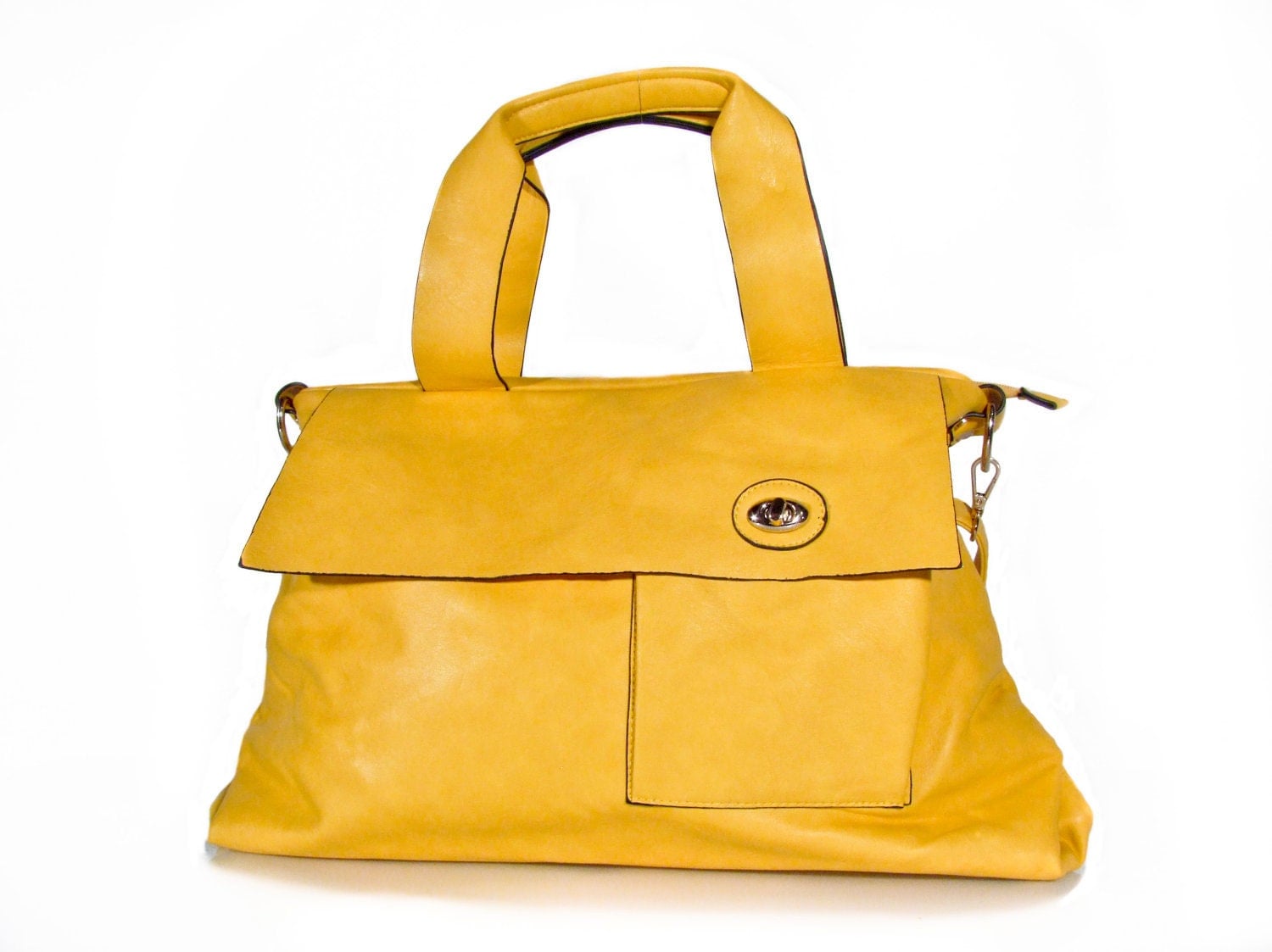 vegan leather handbag purse yellow . the by VeganLeatherHandbags