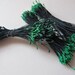 Green Floral stamens, vintage German double ended stamens, dark green millinery pips, Ribbonwork, Floral projects
