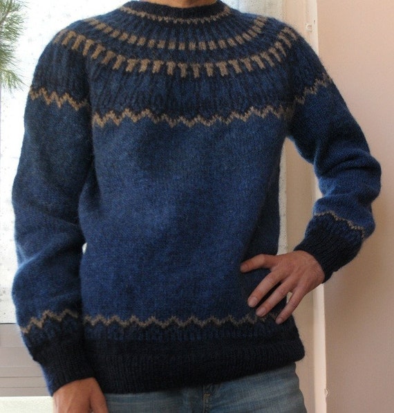 2018 Men Fleece Hooded Knit Sweaters Christmas Snowflake
