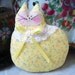 Cat Pillow Doll Cloth Doll 7 inch Cat YELLOW Primitive Soft Sculpture Handmade CharlotteStyle Decorative Folk Art