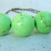 Chunky Lime Green Turquoise and Brass Necklace