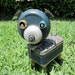 Bear Dog Bot - found object robot sculpture assemblage