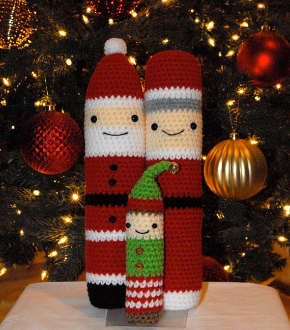 for purses with beads patterns crochet Christmas Amigurumi  Patterns:  Crochet Mrs Santa, Elf Claus, and