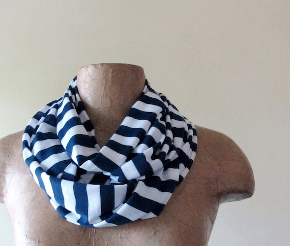 navy skinny scarf