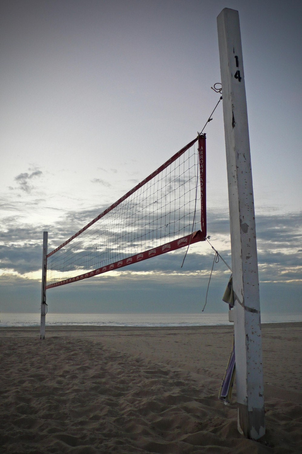 Hermosa Beach Volleyball Court Photograph 8x10