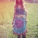Handmade Hippie Peacock Wrap Skirt, Wrap Dress, Boho, Hippie, Gypsy, Magic Skirt, Sunburst, Peacock Print, Skirt, Bohemian, Bohemian