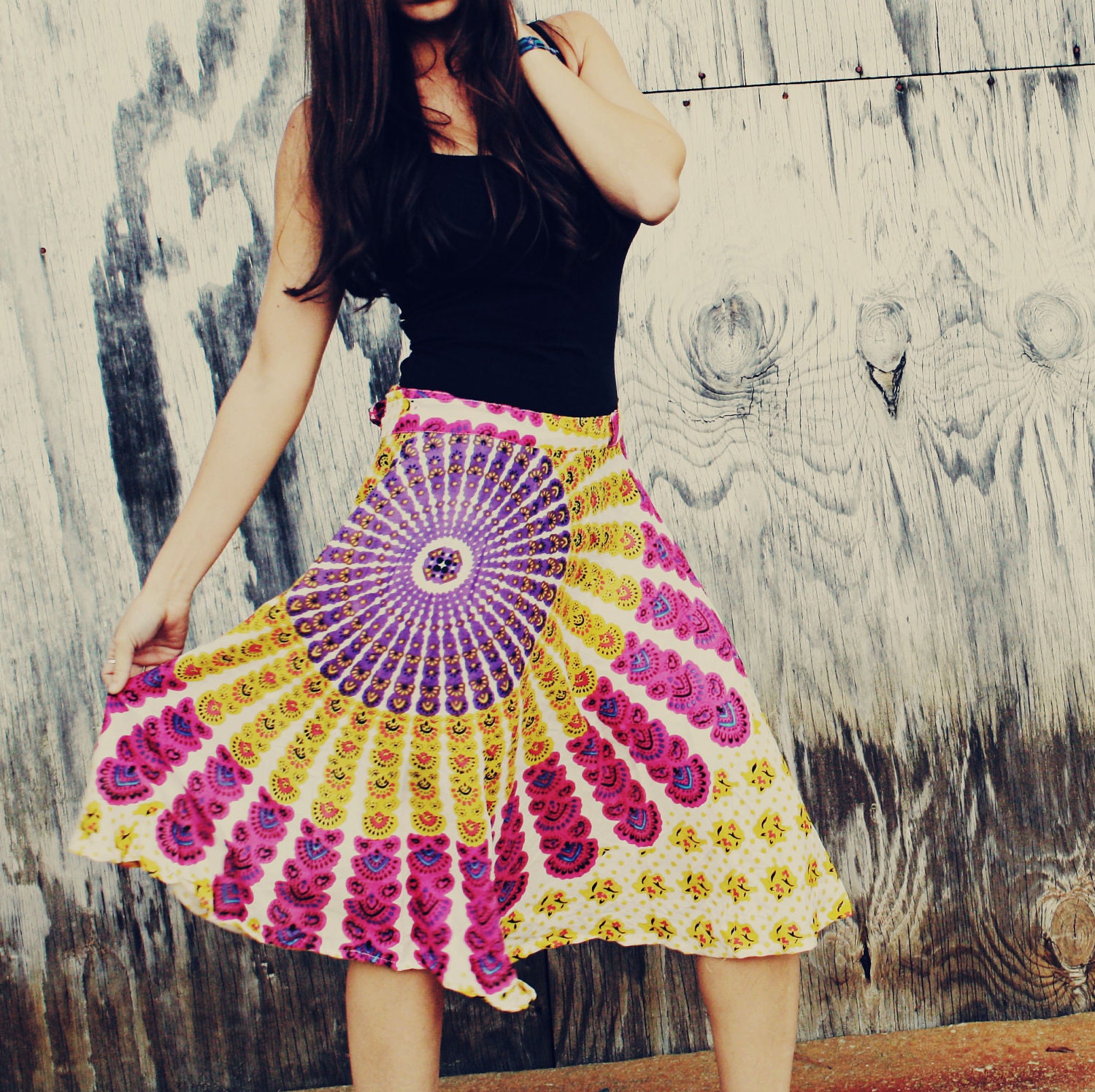 Wrap dress bohemian online