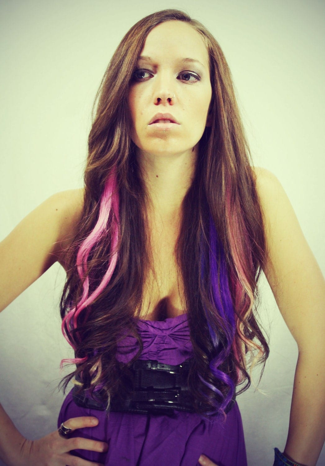 Colored Human Hair Extensions