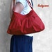 CLEARANCE SALE / Angelica // Dark Red / Lined with Dark Grey / Ready to ship / Diaper bag / Shoulder bag / Gym Bag / School Bag / Purse /