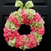 Spring Wreath - Summer Wreath - Hydrangea Wreath - Outdoor Wreath - Pink Wreath