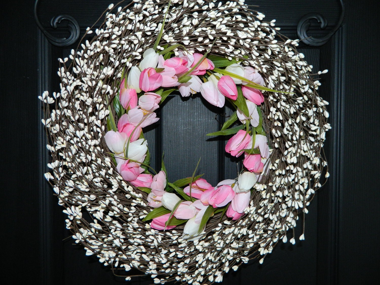 Spring Wreath Outdoor Wreath Tulip by EverBloomingOriginal