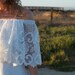 SALE- Bohemian, Lace, Off The Shoulder, Wedding Gown - Ione