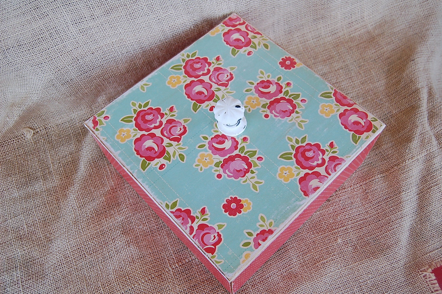 decorative keepsake handmade wooden box great on by scrapartbynina