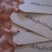 set of 25 Baby Shower Gift or Favor Tags with Vintage Pale Pink Ribbon perfect for a Sweet Baby Girl